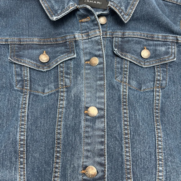 Tahari Blue Jean Jacket - Picture 3 of 10